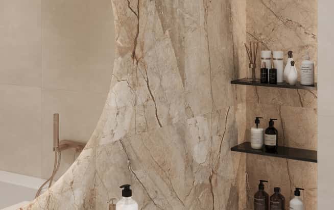 Дизайн и ремонт квартиры в ЖК Эмеральд в стиле бионика. Мастер-санузел, фото 4