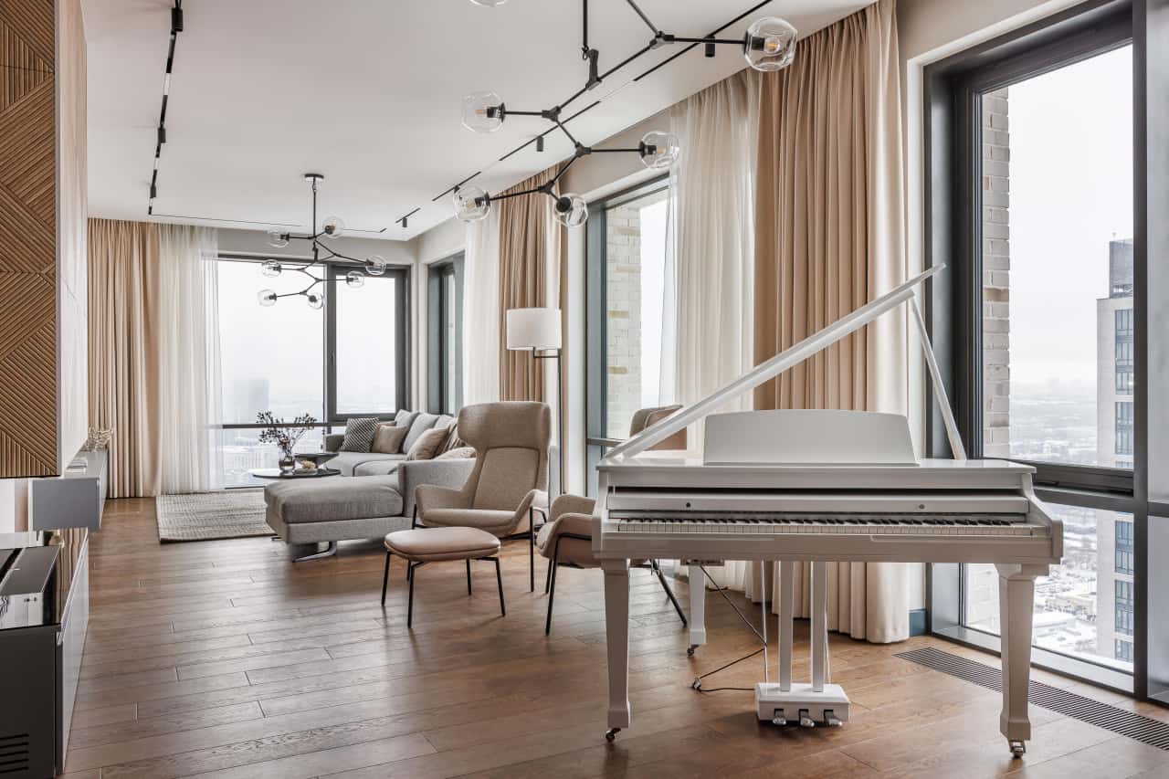 Рояль в гостиной