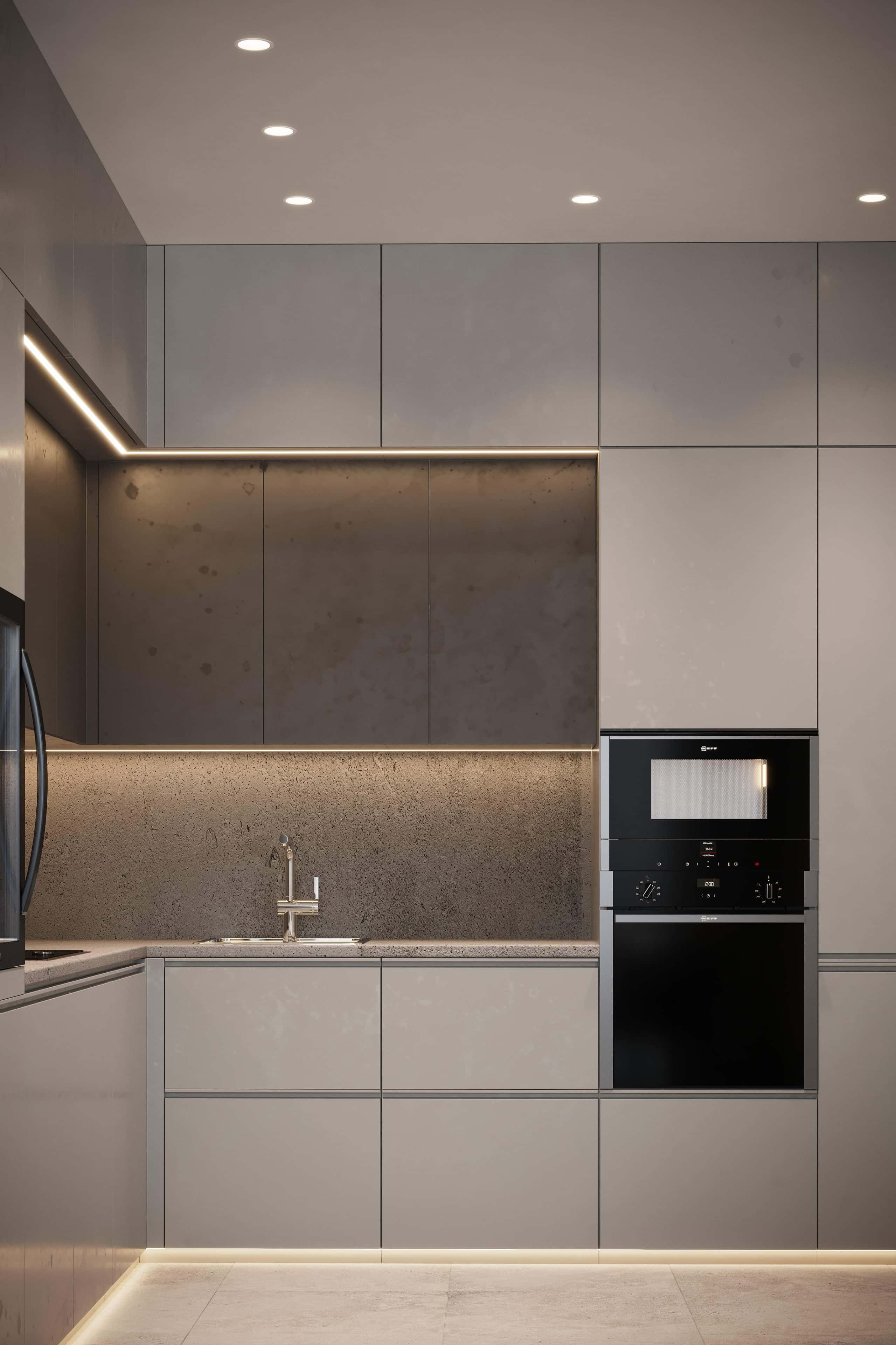 Ремонт квартиры без отделки — кухонный гарнитур