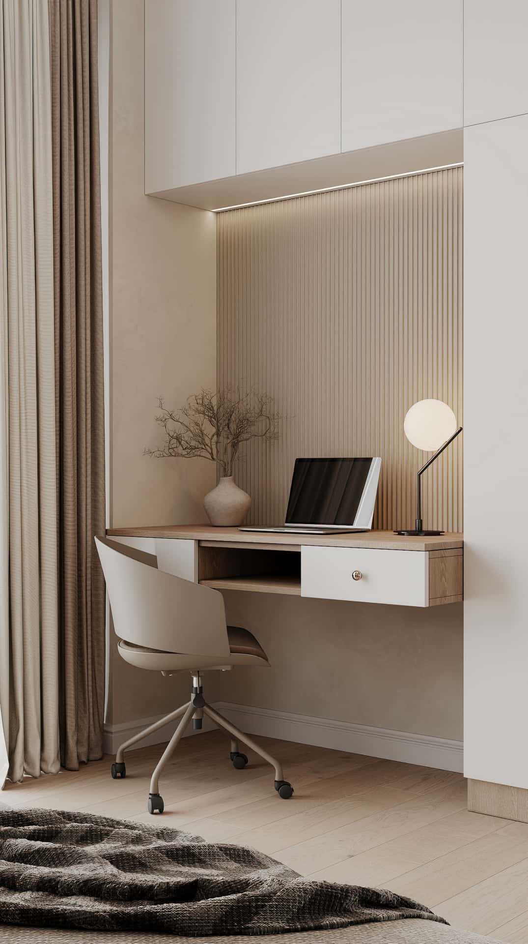 Дизайн и ремонт квартиры в ЖК Филисити — Пространство мечты, 71 м2. Кабинет, фото 2