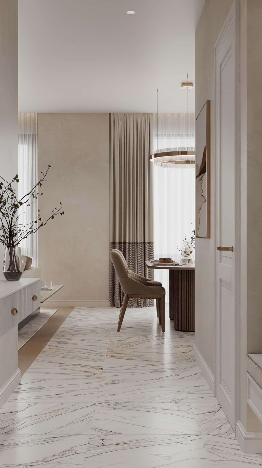 Дизайн и ремонт квартиры в ЖК Филисити — Пространство мечты, 71 м2. Кухня-гостиная, фото 11