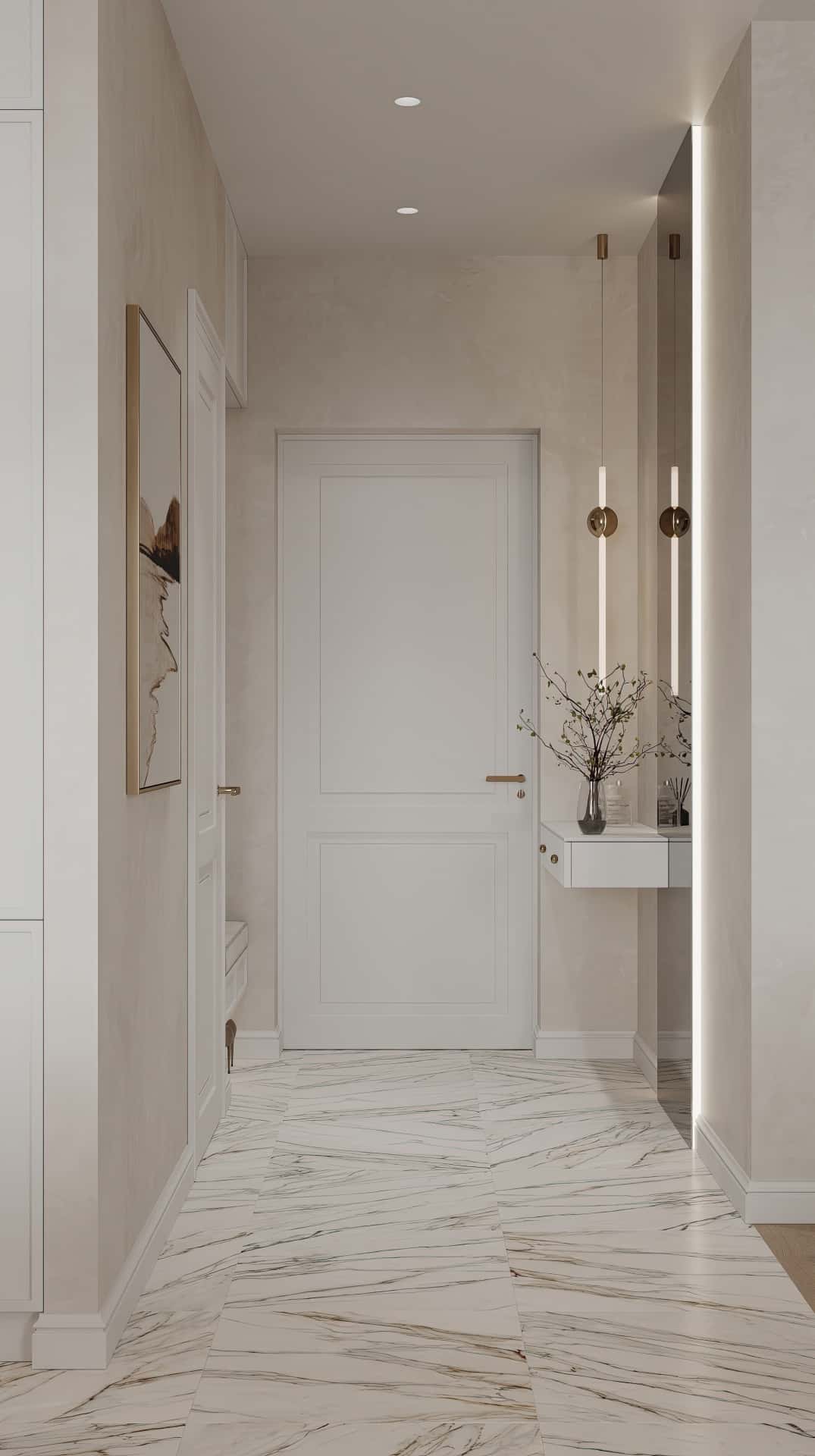 Дизайн и ремонт квартиры в ЖК Филисити — Пространство мечты, 71 м2. Прихожая, фото 1