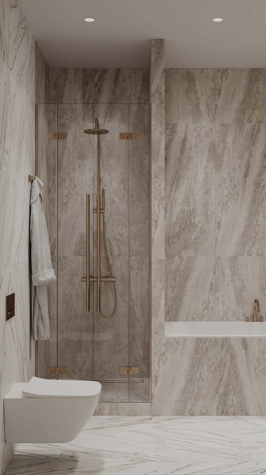 Дизайн и ремонт квартиры в ЖК Филисити — Пространство мечты, 71 м2. Санузел, фото 4