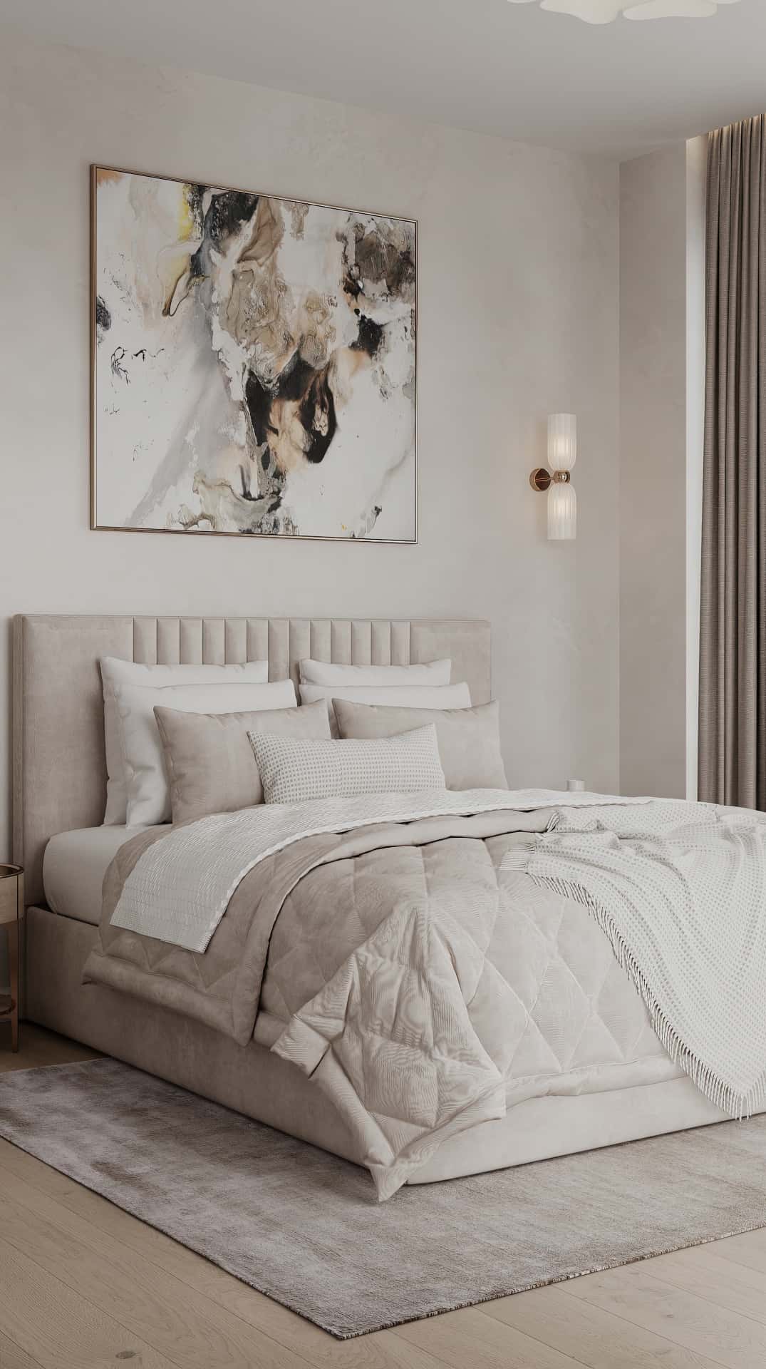 Дизайн и ремонт квартиры в ЖК Филисити — Пространство мечты, 71 м2. Спальня, фото 2