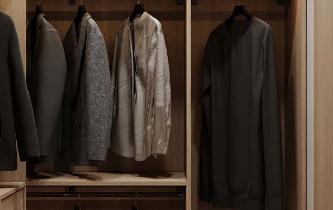 Дизайн и ремонт квартиры в ЖК Филисити в стиле современная классика. Гардеробная, фото 2