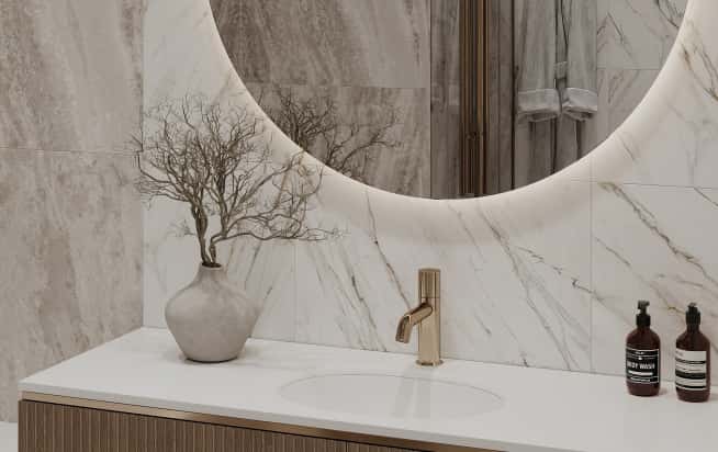 Дизайн и ремонт квартиры в ЖК Филисити в стиле современная классика. Санузел, фото 3