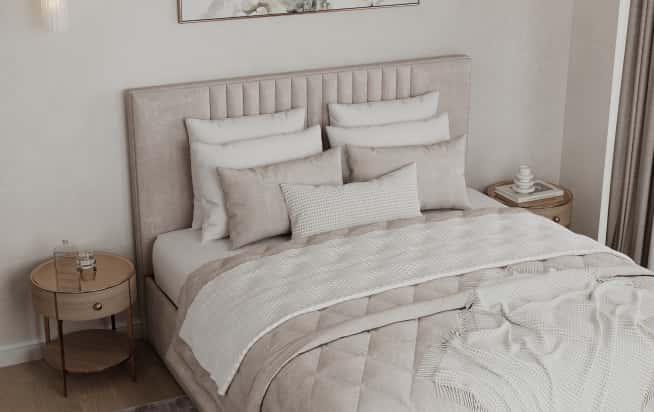 Дизайн и ремонт квартиры в ЖК Филисити в стиле современная классика. Спальня, фото 1