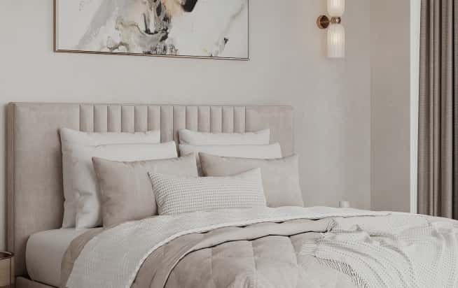 Дизайн и ремонт квартиры в ЖК Филисити в стиле современная классика. Спальня, фото 2