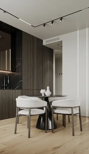ЖК Homecity. Для мебели выбрали линейное расположение