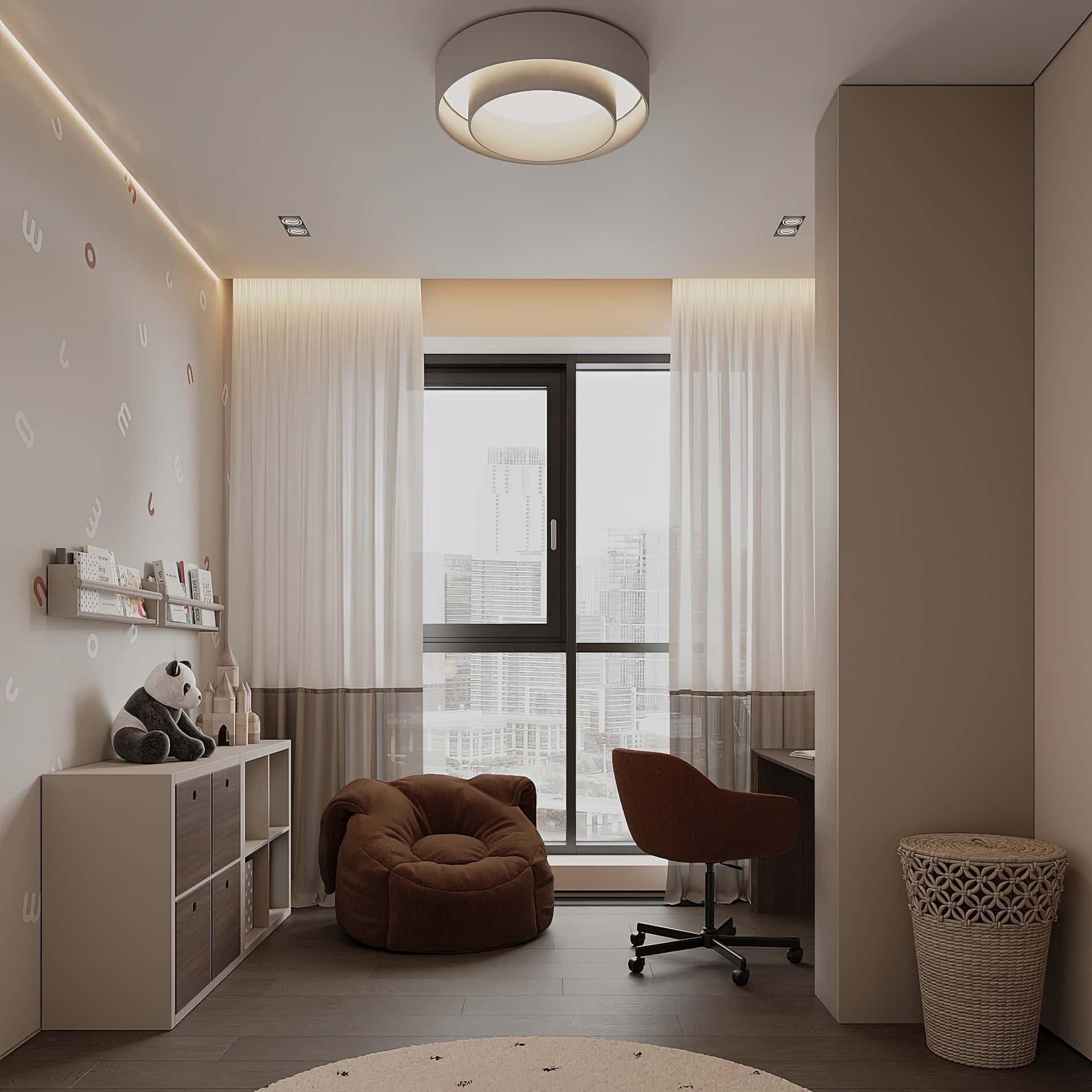 Дизайн и ремонт квартиры в ЖК iLove — Со вкусом кофе, 120 м2. Детская