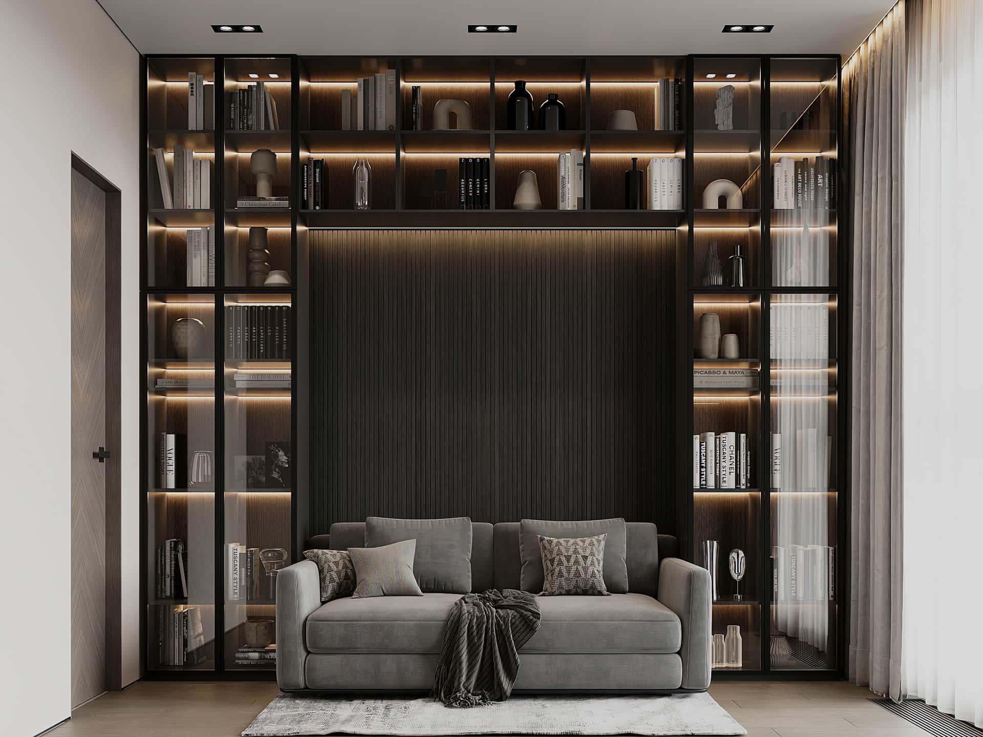 Дизайн и ремонт квартиры в ЖК iLove — Со вкусом кофе, 120 м2. Кабинет, фото 2