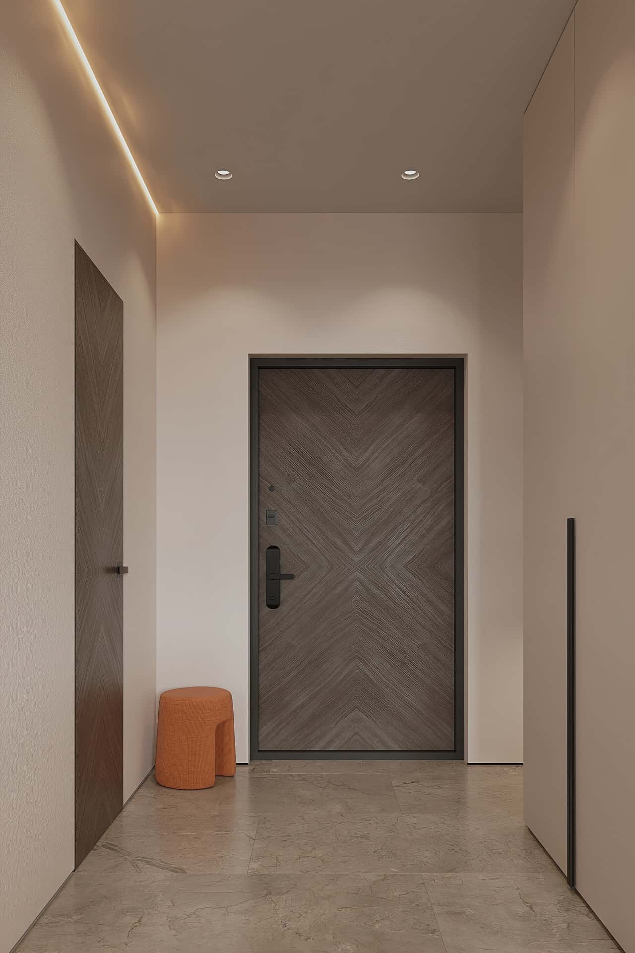 Дизайн и ремонт квартиры в ЖК iLove — Со вкусом кофе, 120 м2. Прихожая и коридор, фото 4