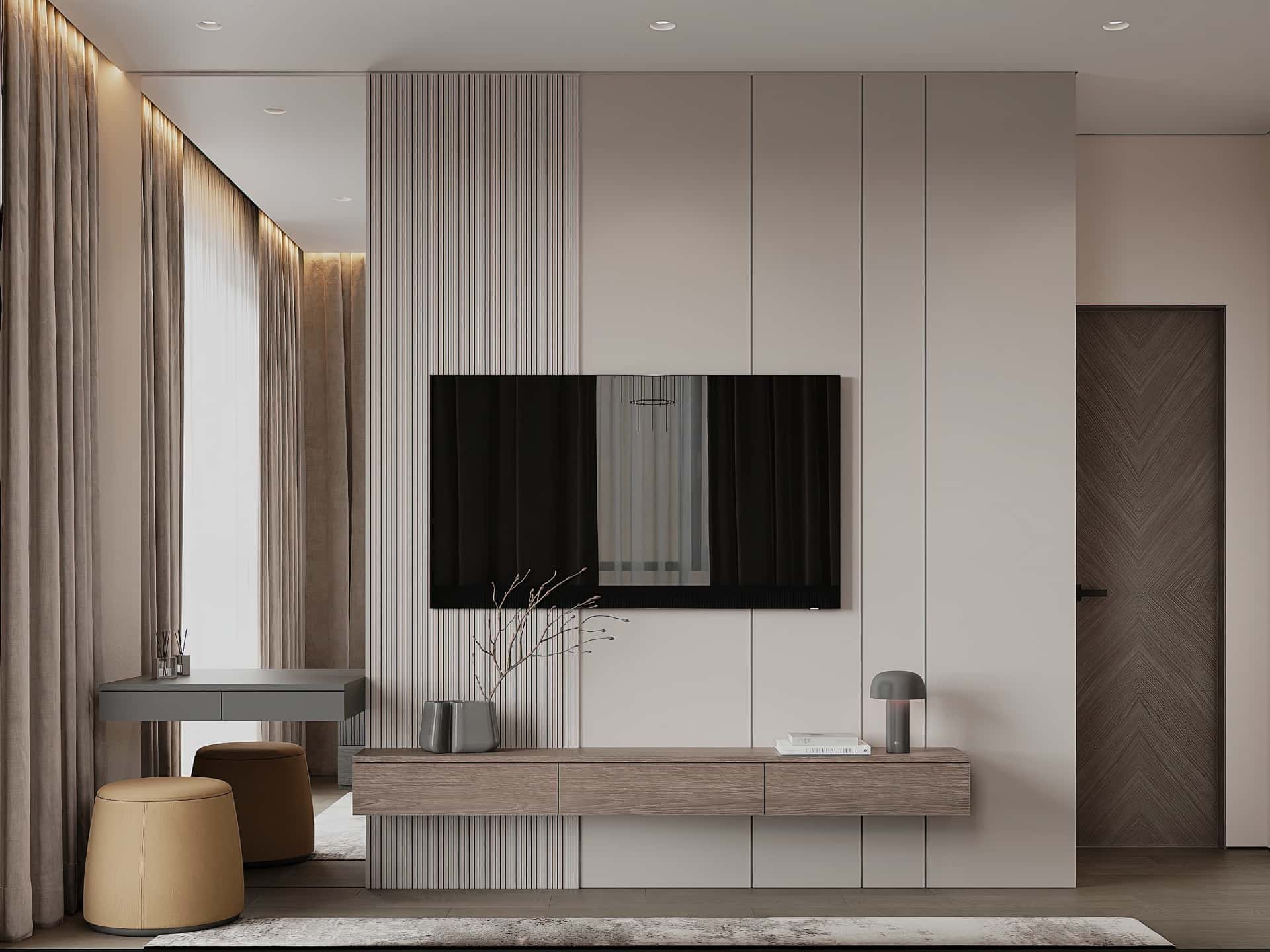 Дизайн и ремонт квартиры в ЖК iLove — Со вкусом кофе, 120 м2. Спальня, фото 3