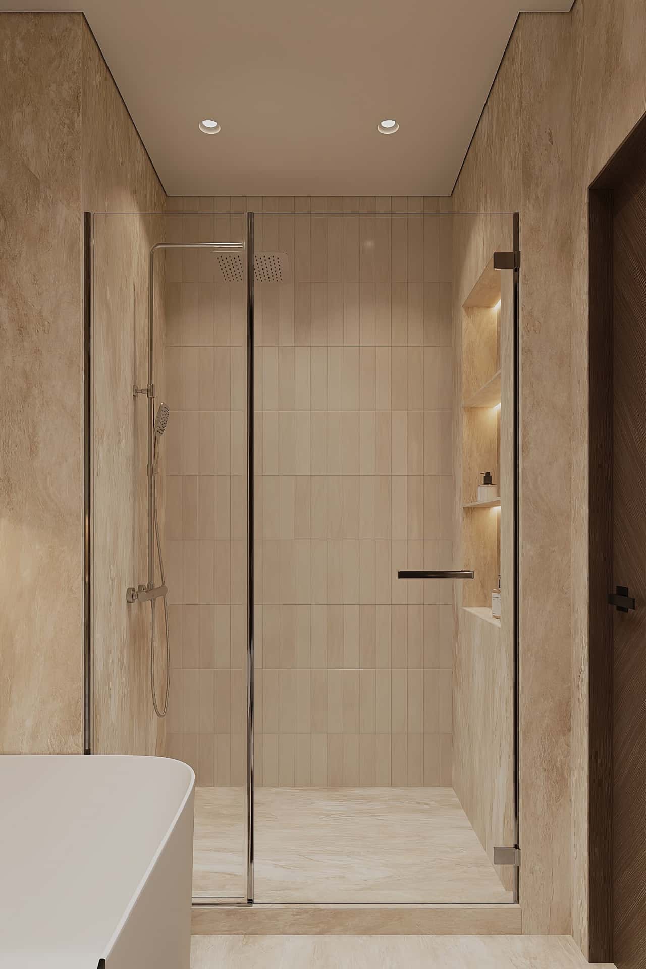 Дизайн и ремонт квартиры в ЖК iLove — Со вкусом кофе, 120 м2. Ванная, фото 1