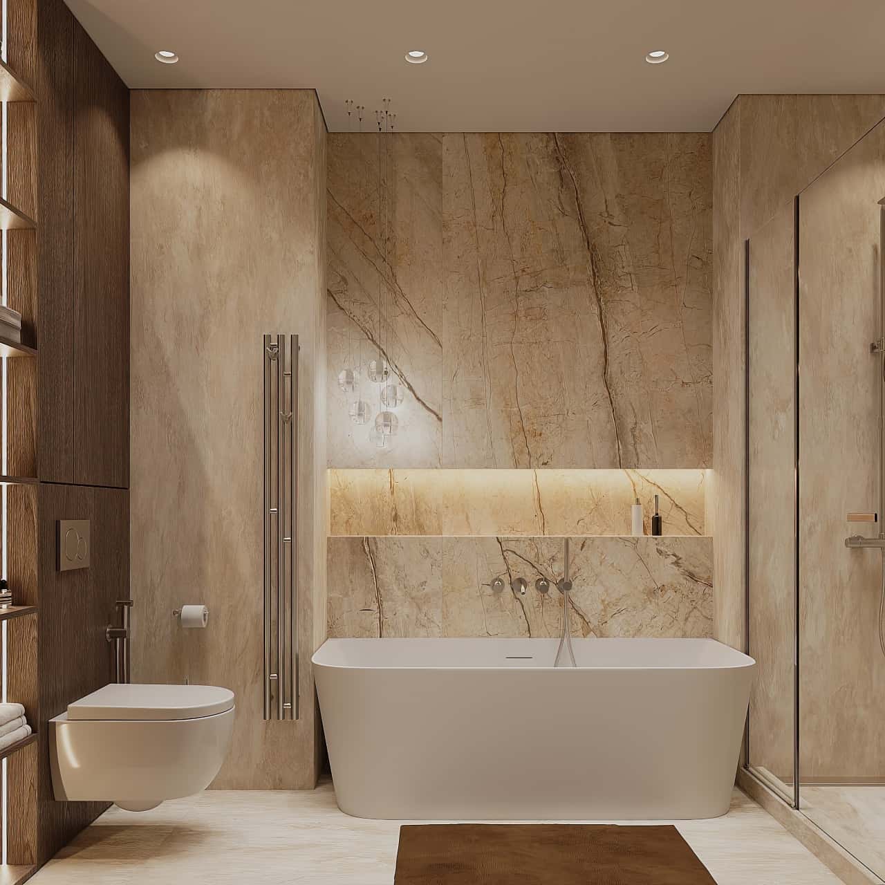 Ванная в керамограните