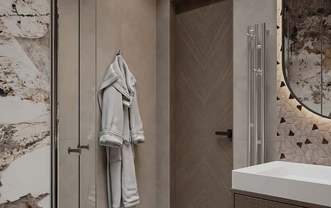 Дизайн и ремонт квартиры в ЖК iLove в стиле современный. Душевая, фото 1