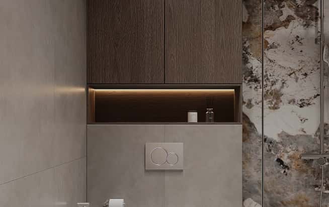 Дизайн и ремонт квартиры в ЖК iLove в стиле современный. Душевая, фото 2