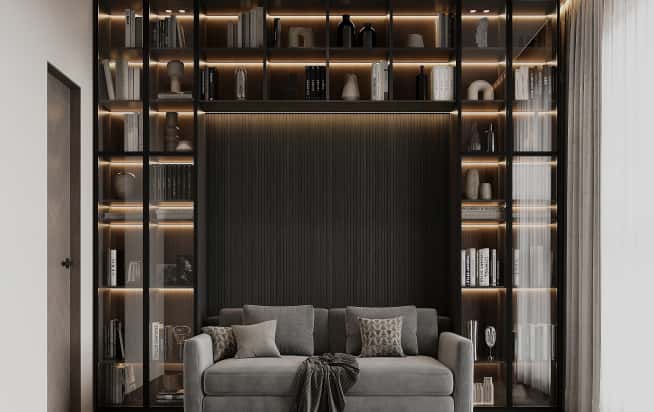 Дизайн и ремонт квартиры в ЖК iLove в стиле современный. Кабинет, фото 2