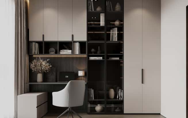 Дизайн и ремонт квартиры в ЖК iLove в стиле современный. Кабинет, фото 3