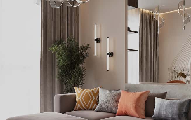 Дизайн и ремонт квартиры в ЖК iLove в стиле современный. Кухня-гостиная, фото 1