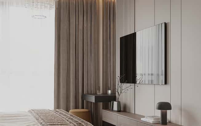 Дизайн и ремонт квартиры в ЖК iLove в стиле современный. Спальня, фото 1