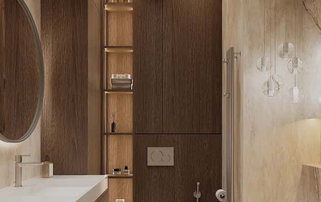 Дизайн и ремонт квартиры в ЖК iLove в стиле современный. Ванная, фото 2