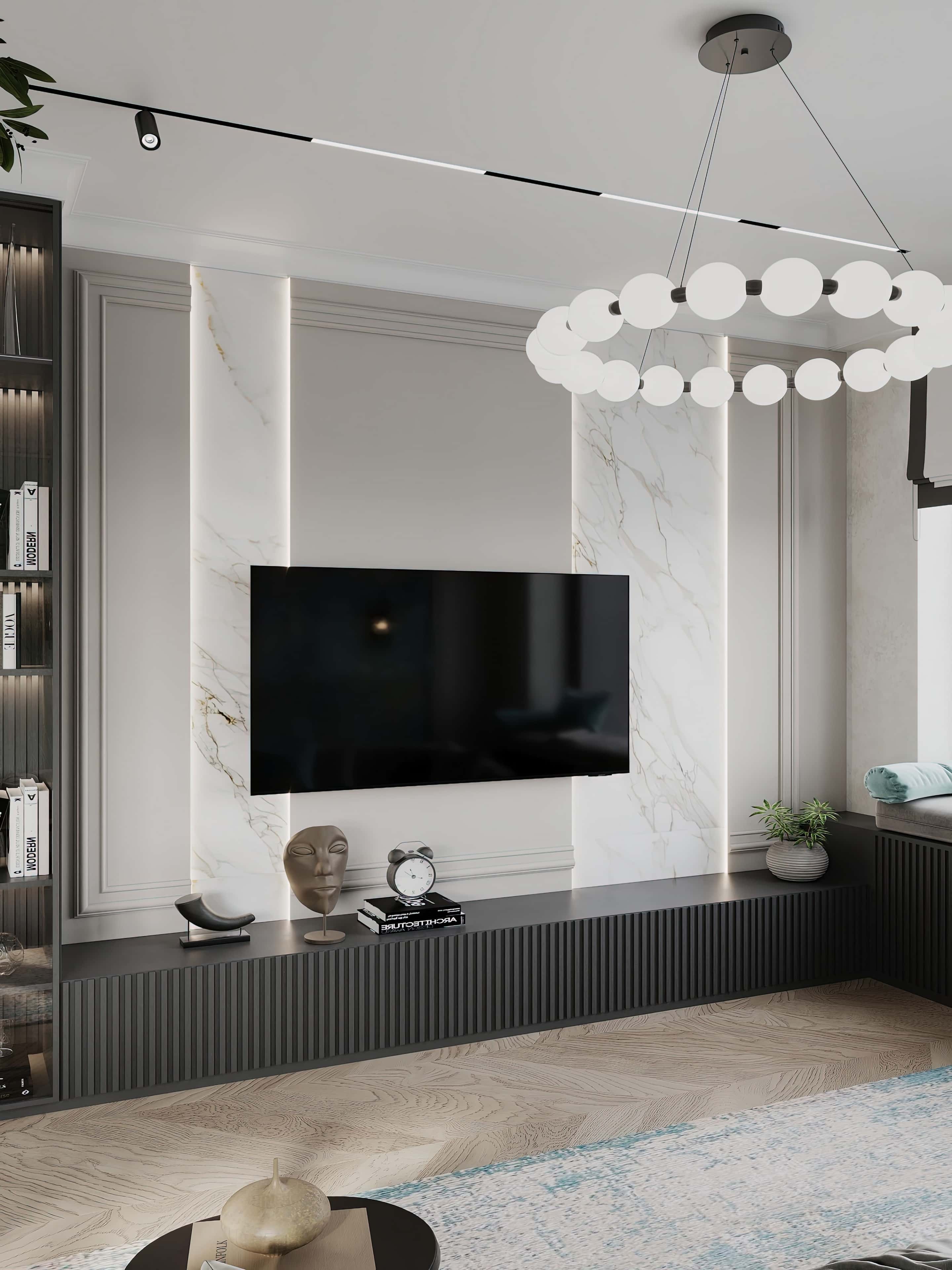 Оформление интерьера кухни-гостиной. Фото № 81374.