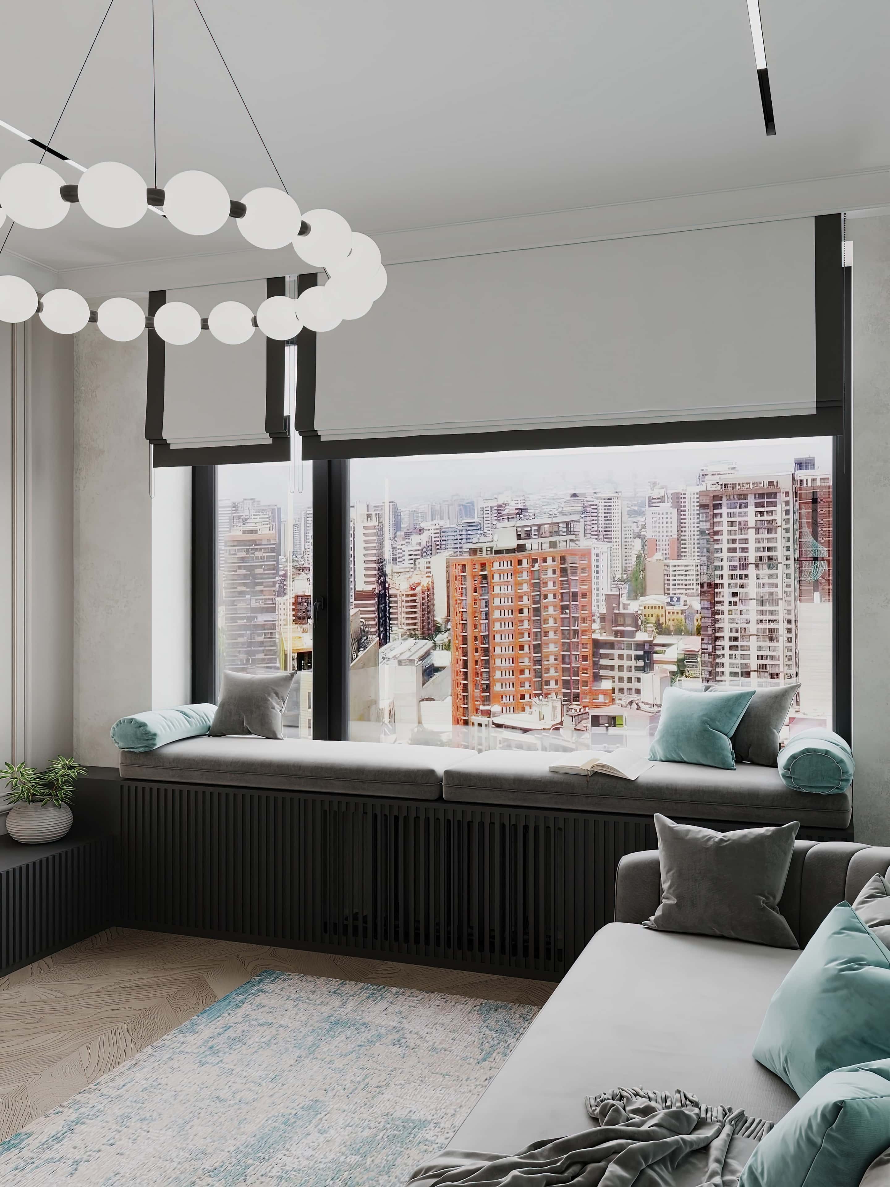 Оформление интерьера кухни-гостиной. Фото № 81367.