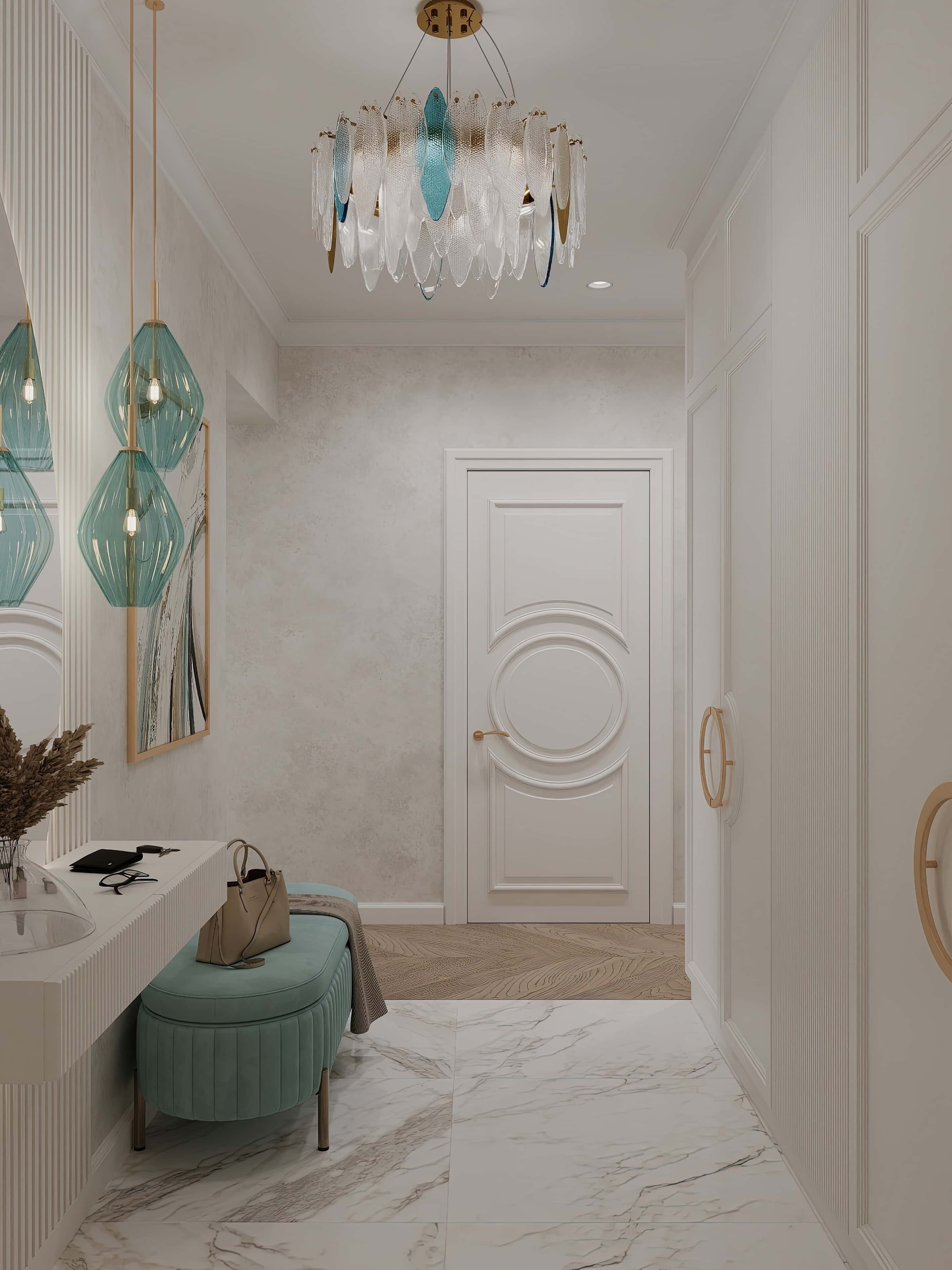 Оформление интерьера трехкомнатной квартиры. Фото № 81394.