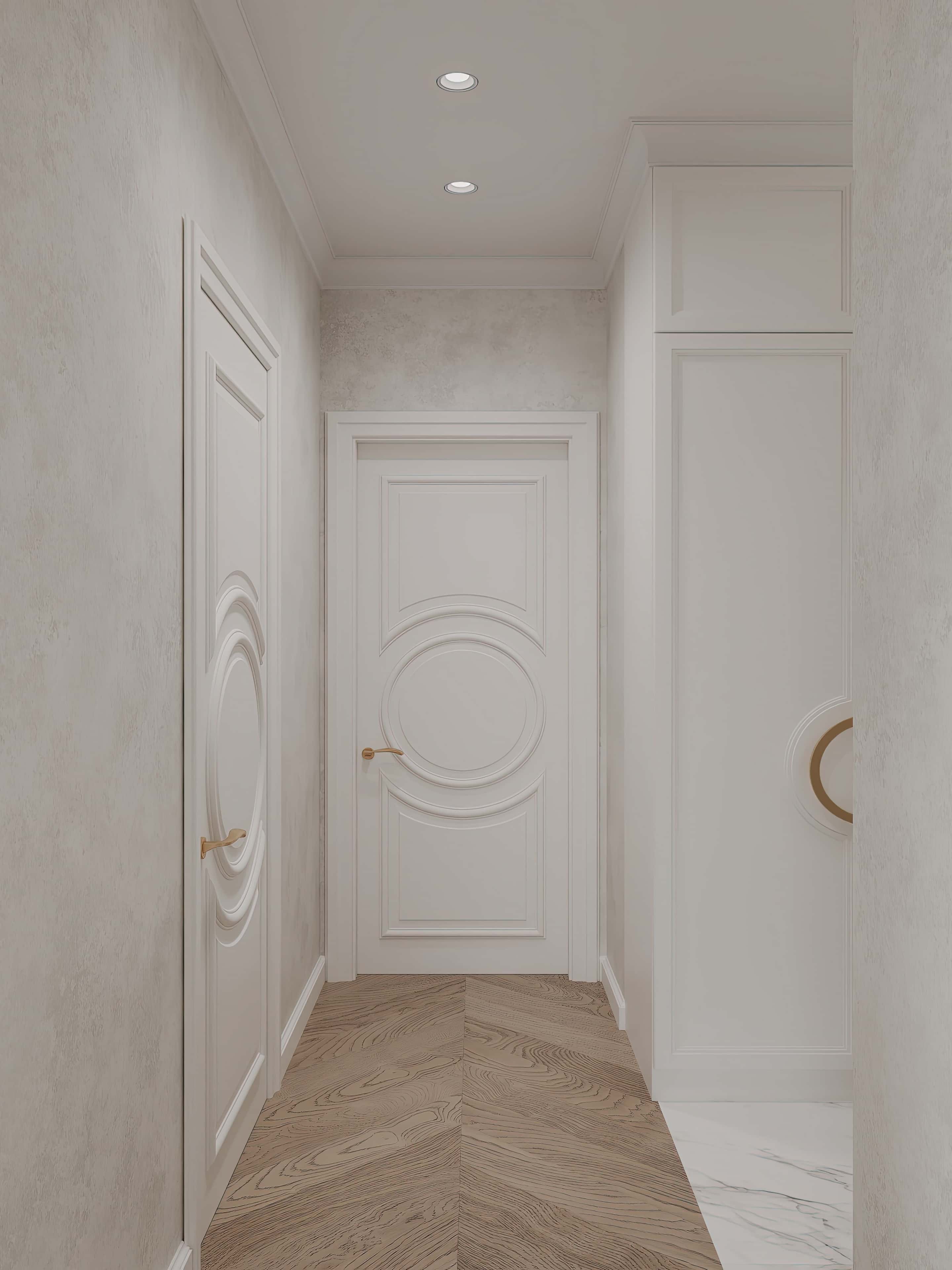 Оформление интерьера прихожей. Фото № 81390.