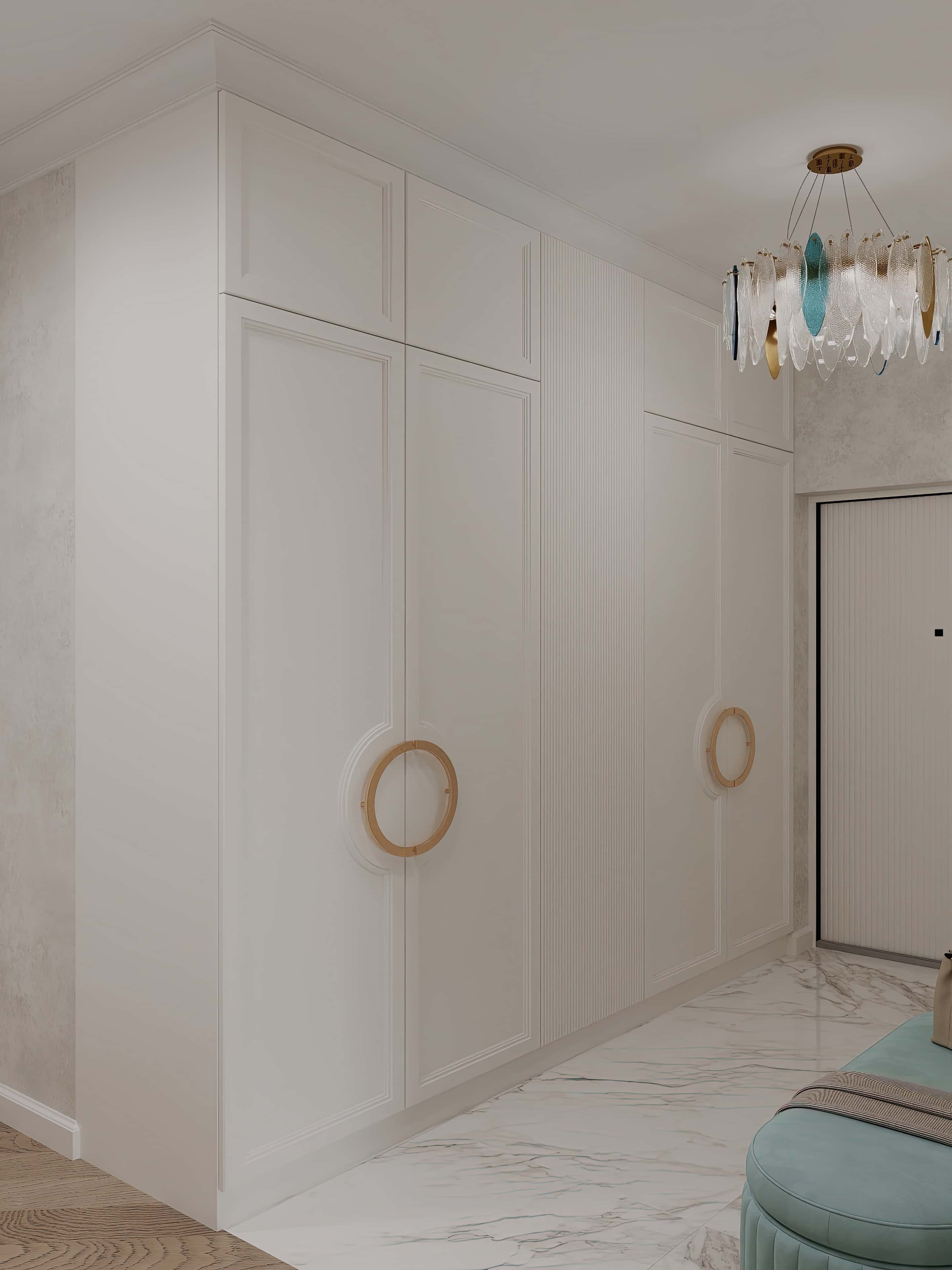 Оформление интерьера прихожей. Фото № 81391.