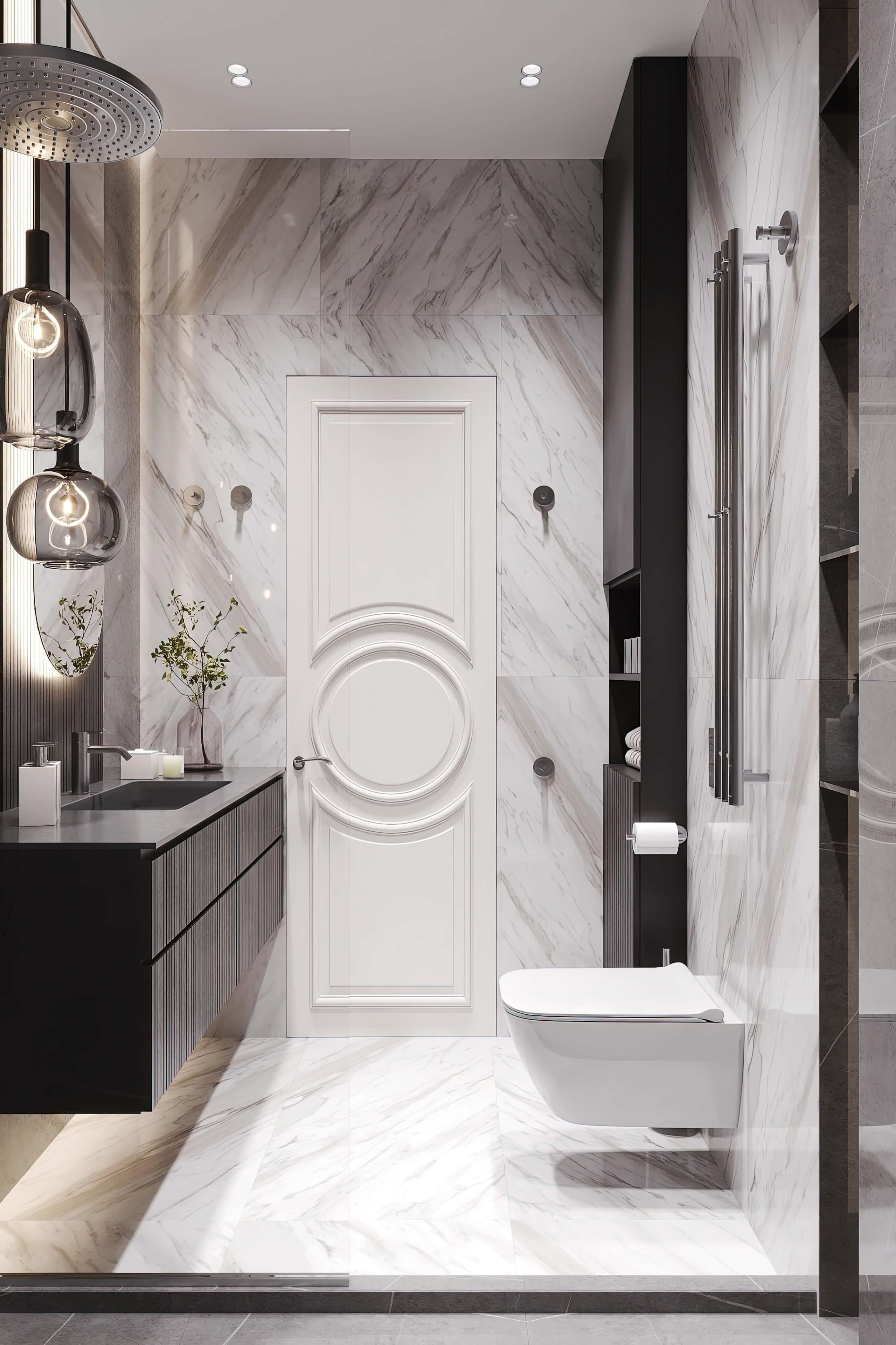 Оформление интерьера трехкомнатной квартиры. Фото № 81384.