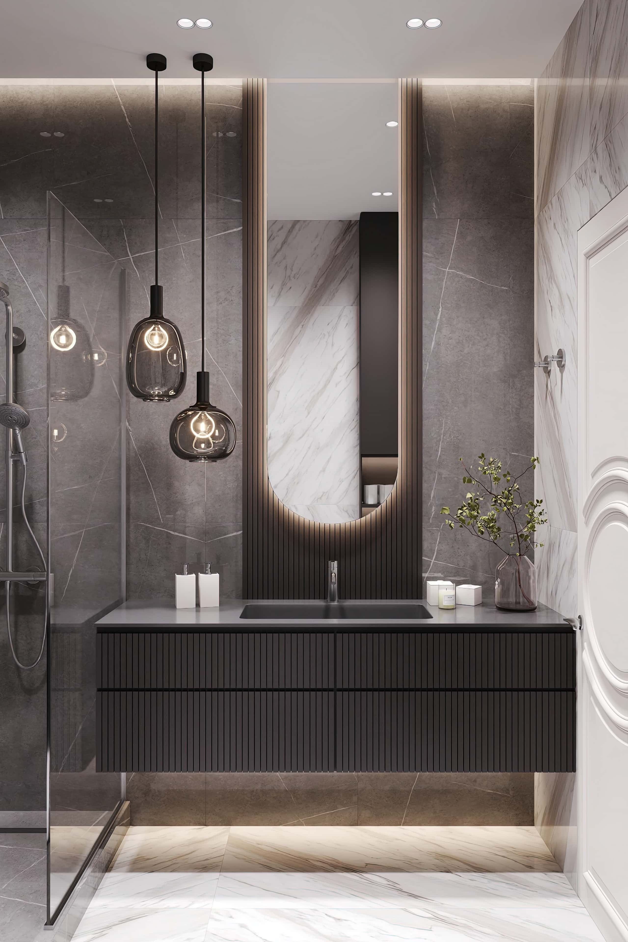 Оформление интерьера трехкомнатной квартиры. Фото № 81386.