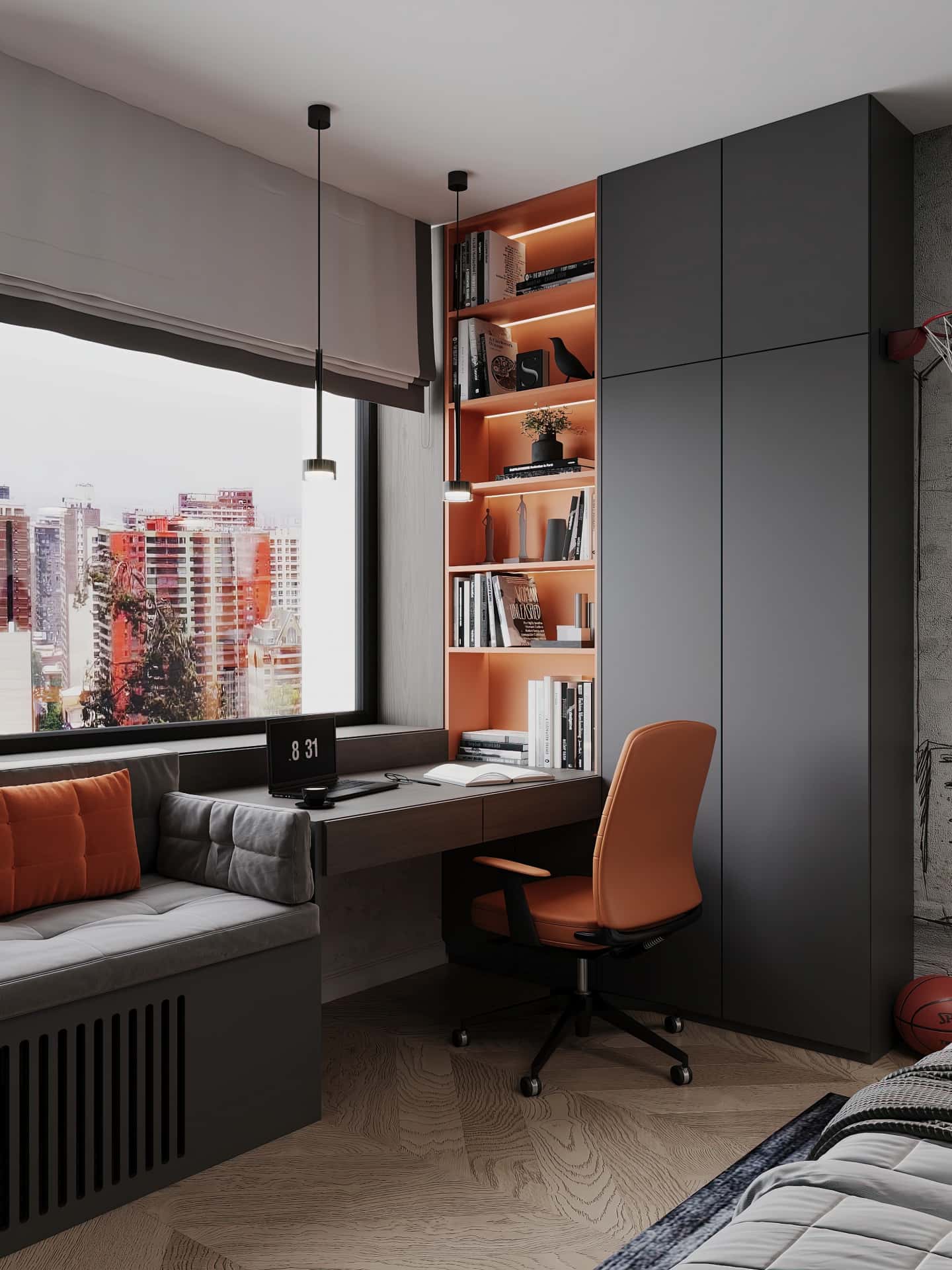 Дизайн и ремонт квартиры в ЖК Хэдлайнер — Диалог поколений, 93 м2. Детская, фото 3