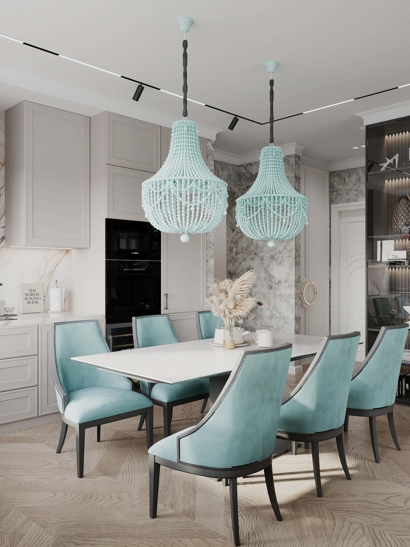 Дизайн и ремонт квартиры в ЖК Хэдлайнер — Диалог поколений, 93 м2. Кухня-гостиная, фото 11