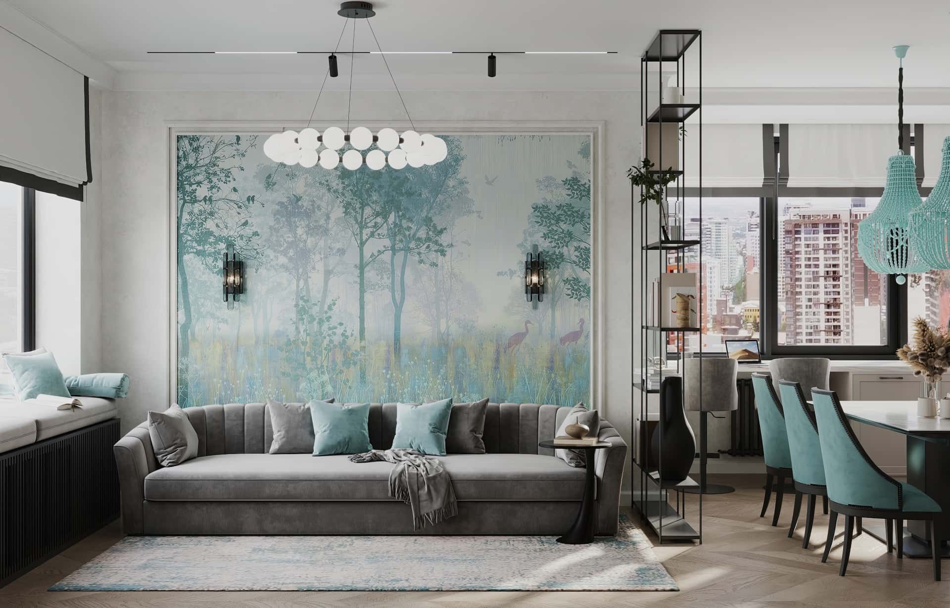 Дизайн и ремонт квартиры в ЖК Хэдлайнер — Диалог поколений, 93 м2