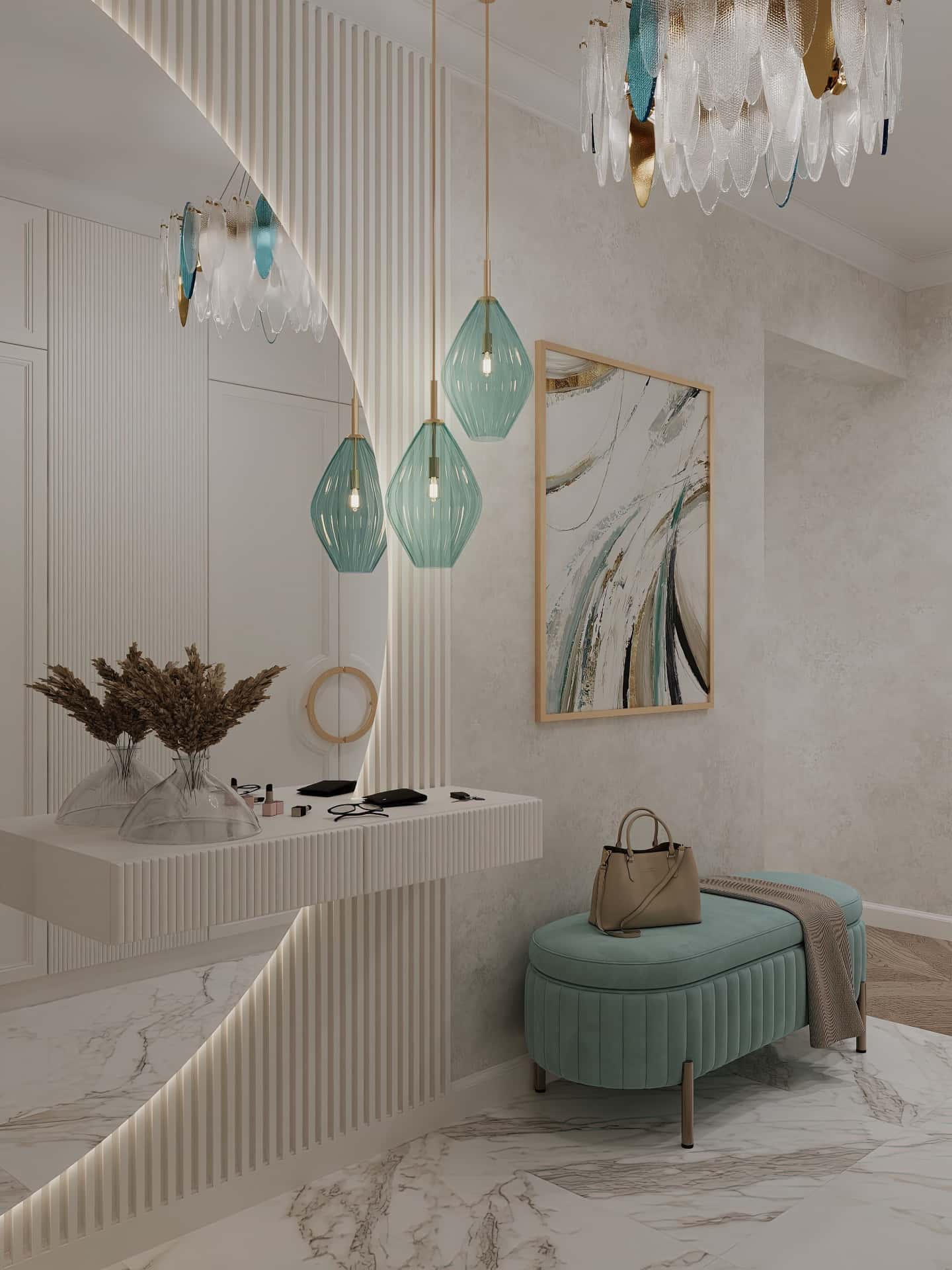 Дизайн и ремонт квартиры в ЖК Хэдлайнер — Диалог поколений, 93 м2. Прихожая