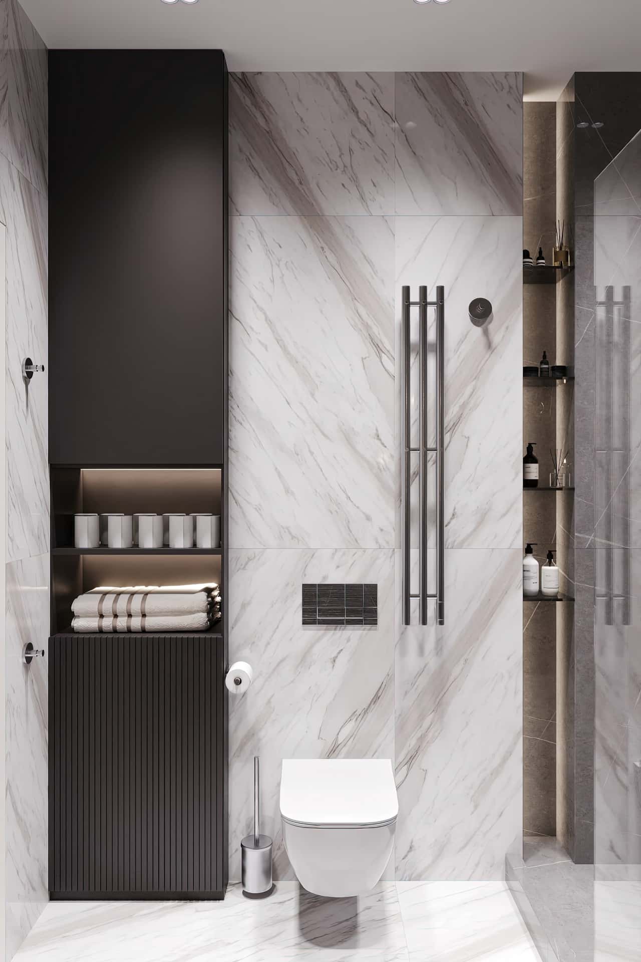 Дизайн и ремонт квартиры в ЖК Хэдлайнер — Диалог поколений, 93 м2. Санузел 2, фото 4