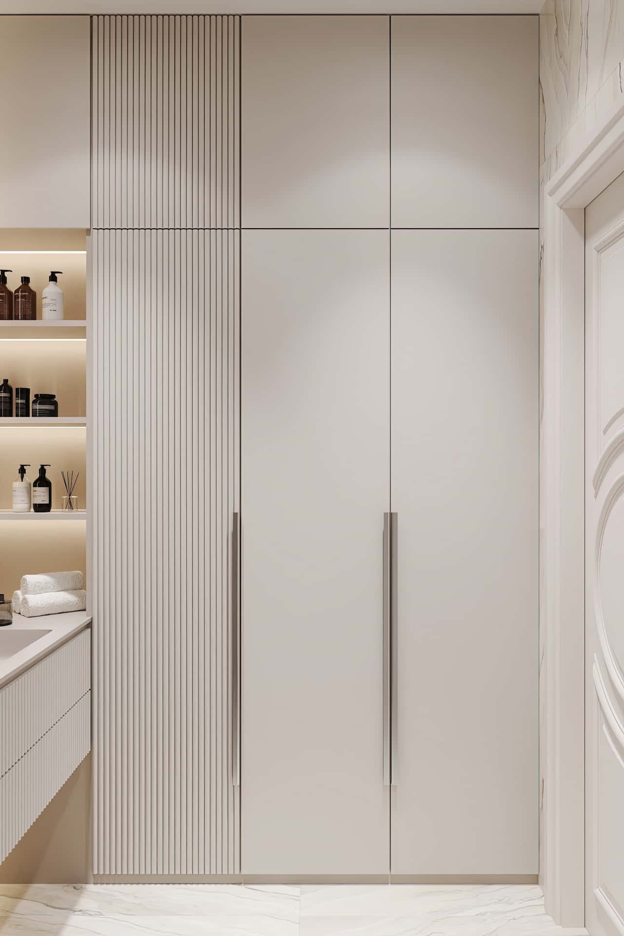 Дизайн и ремонт квартиры в ЖК Хэдлайнер — Диалог поколений, 93 м2. Санузел, фото 2