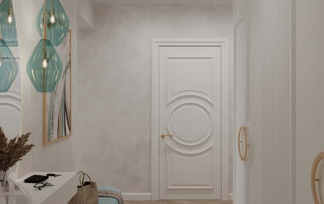 Дизайн и ремонт квартиры в ЖК Хэдлайнер в стиле современная классика. Прихожая, фото 1