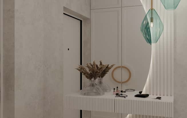 Дизайн и ремонт квартиры в ЖК Хэдлайнер в стиле современная классика. Прихожая, фото 5