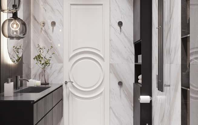 Дизайн и ремонт квартиры в ЖК Хэдлайнер в стиле современная классика. Санузел 2, фото 2