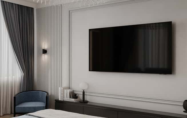 Дизайн и ремонт квартиры в ЖК Хэдлайнер в стиле современная классика. Спальня, фото 5