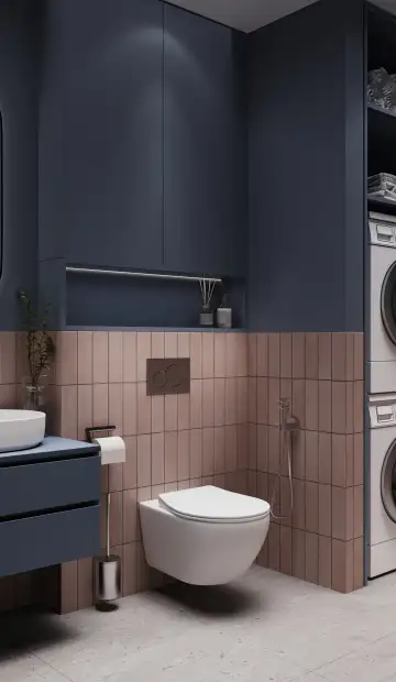 Дизайн и ремонт квартиры в ЖК Квартал на Никулинской в стиле современный. Постирочная, фото 3