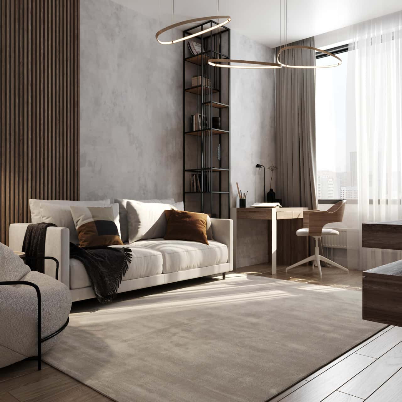 Экологичные материалы в гостиной