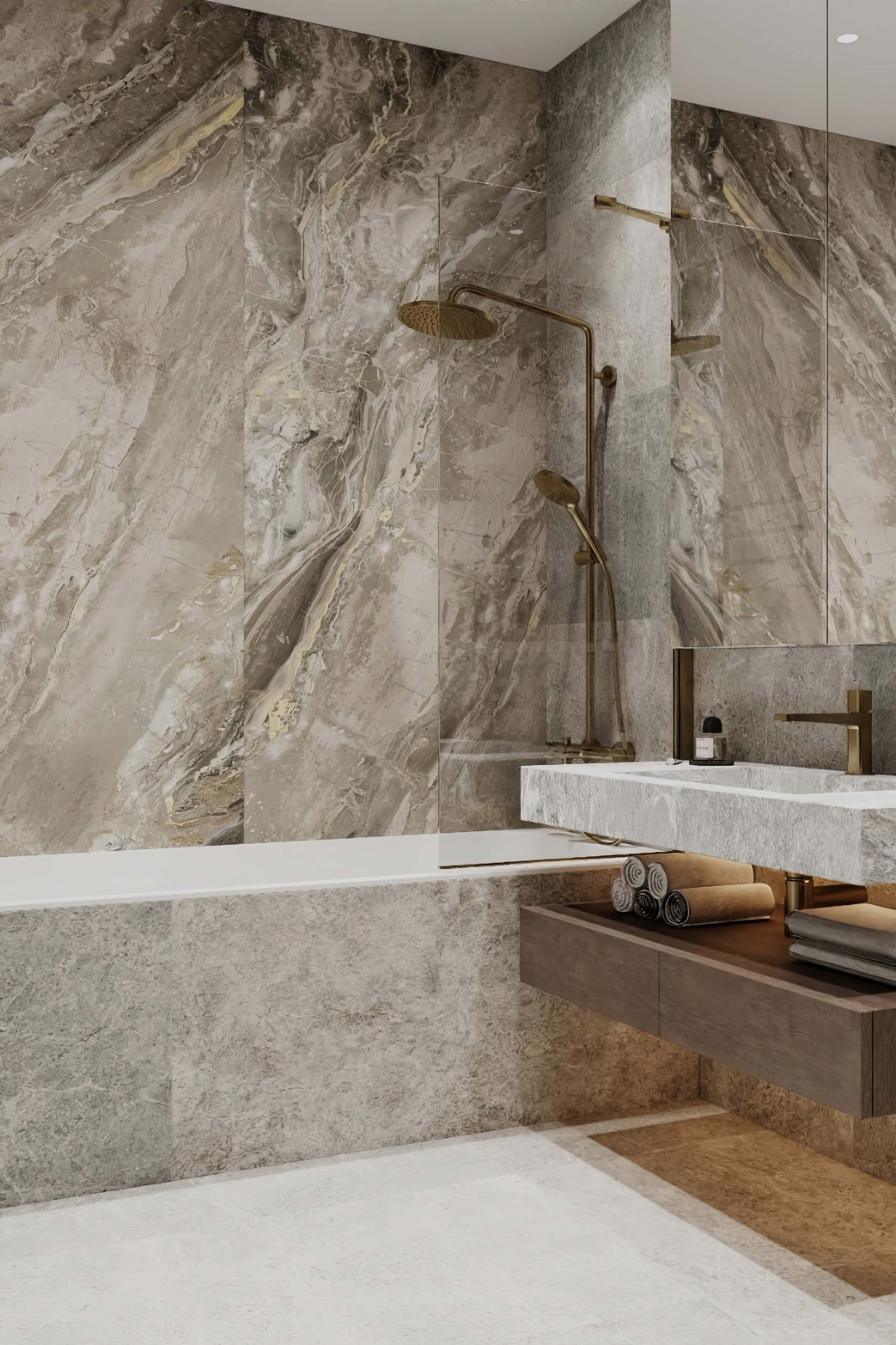 Оформление интерьера санузла. Фото № 80880.