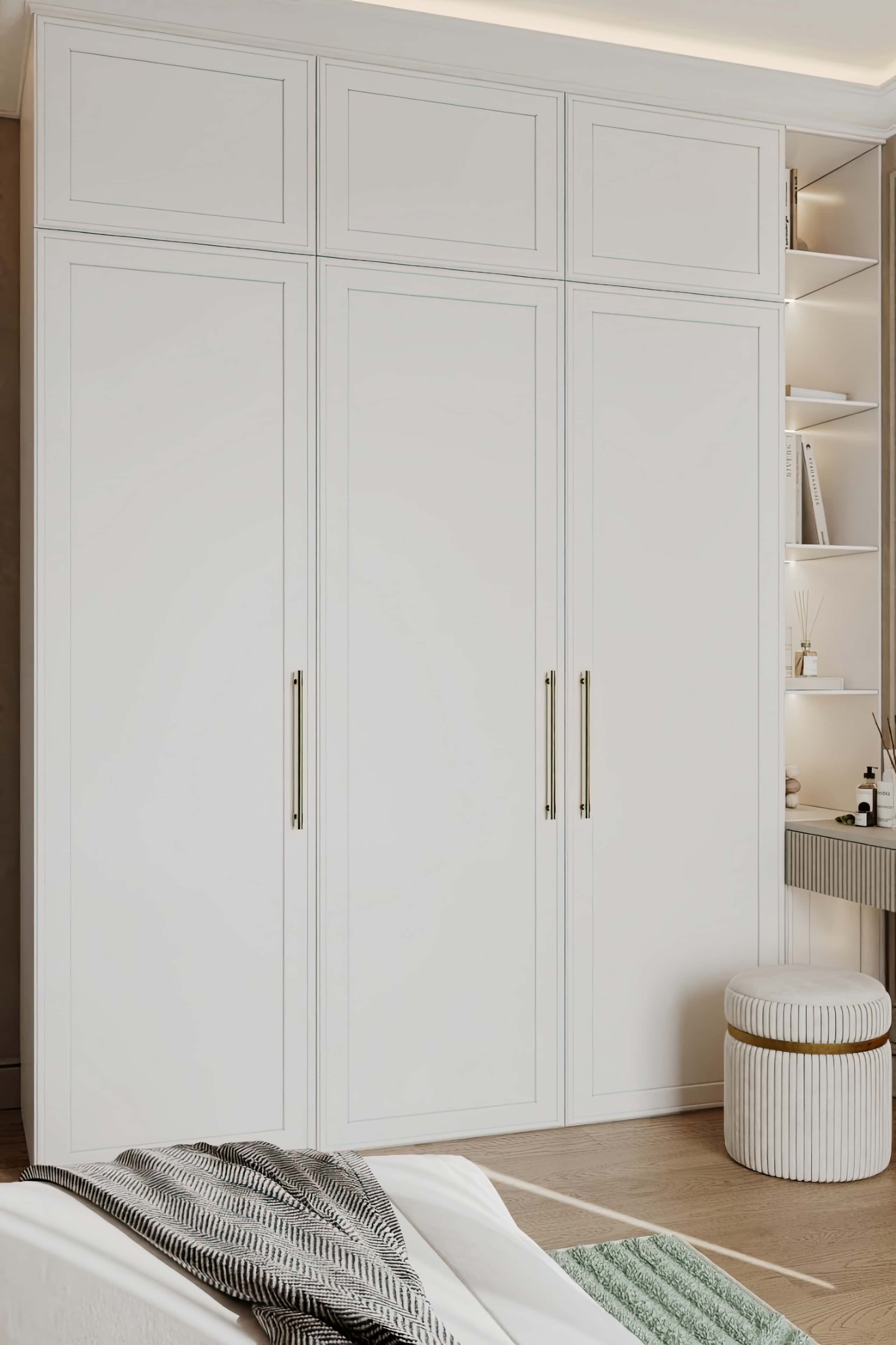 Оформление интерьера спальни. Фото № 80856.