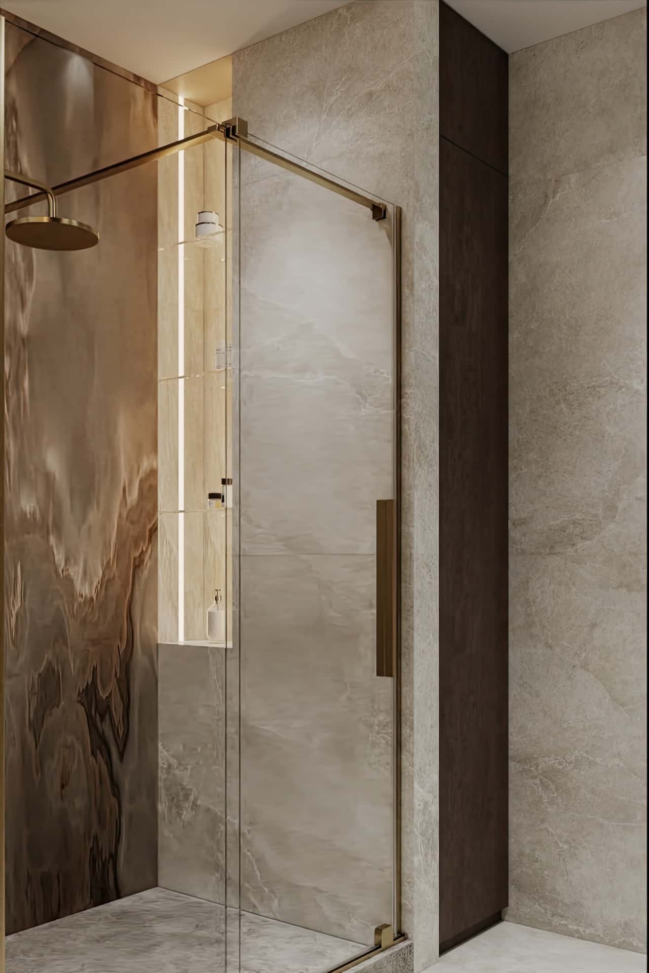 Дизайн и ремонт квартиры в ЖК Павелецкая сити — Современная роскошь, 111 м2. Гостевой санузел, фото 3