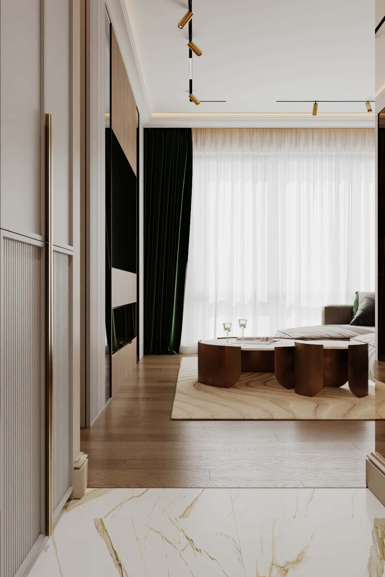 Дизайн и ремонт квартиры в ЖК Павелецкая сити — Современная роскошь, 111 м2. Кухня-столовая, фото 5