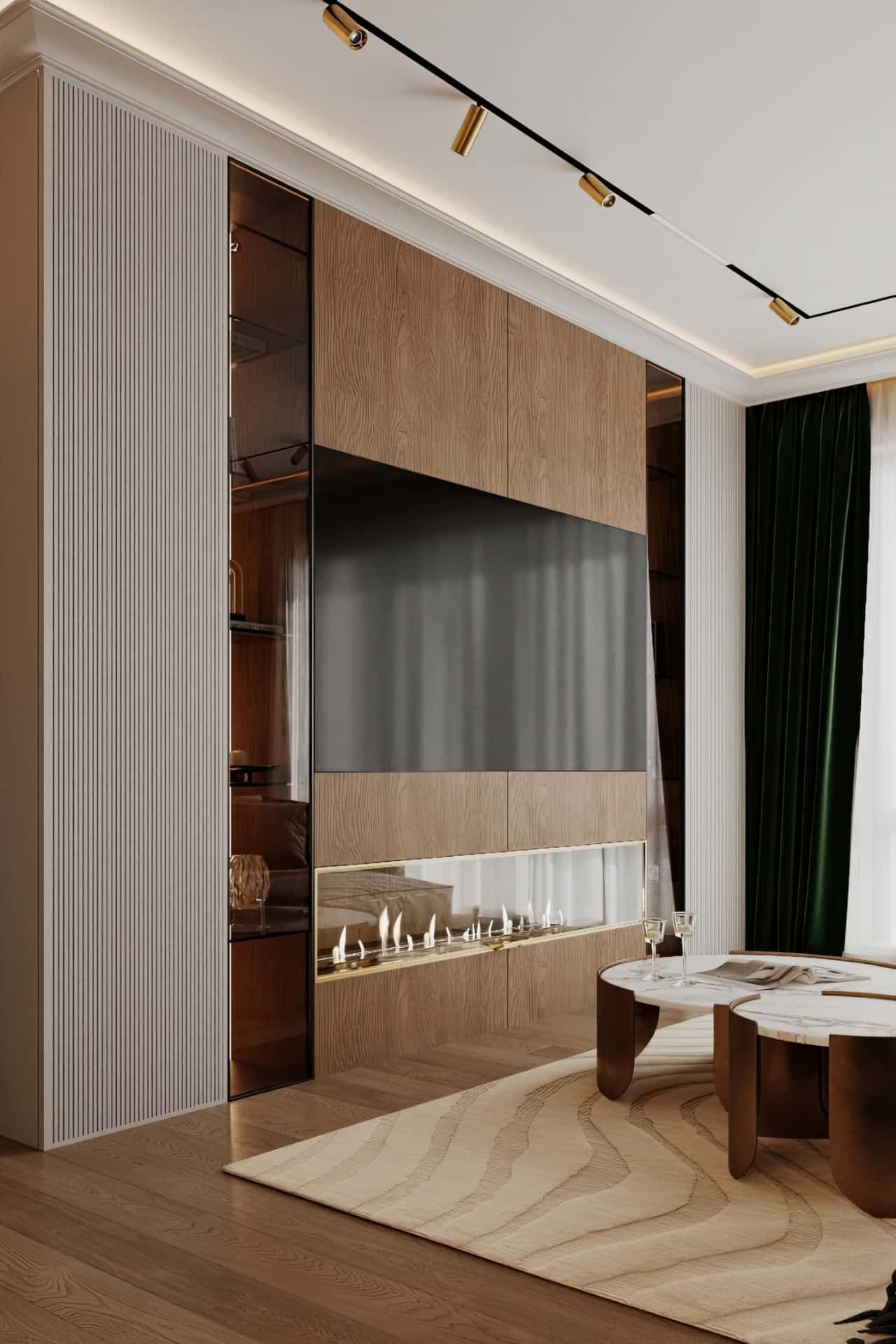 Дизайн и ремонт квартиры в ЖК Павелецкая сити — Современная роскошь, 111 м2. Кухня-столовая, фото 6